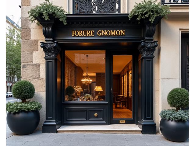 Photo de l'extérieur élégant de notre atelier parisien Dorure Gnomon